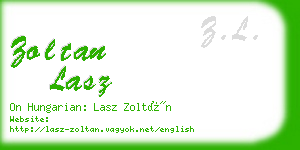 zoltan lasz business card
